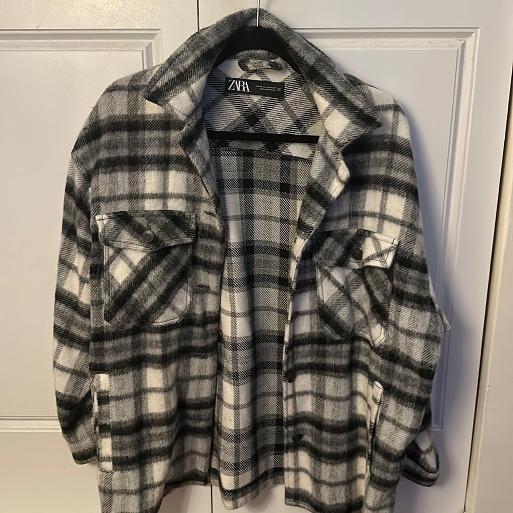 Oversized checker shirt